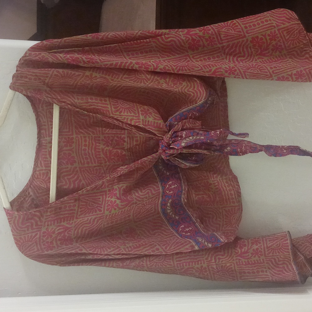 Silk Wrap Top Indian Textile